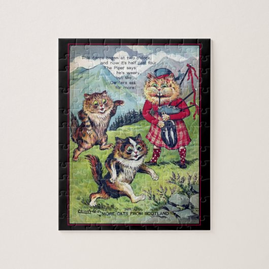 Louis Wain Cats aus Schottland Puzzle (Vertikal)