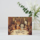 LOUIS WAIN CATS CAT CELEBRATION PARTY Postkarten (Stehend Vorderseite)