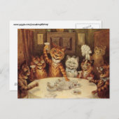 LOUIS WAIN CATS CAT CELEBRATION PARTY Postkarten (Vorne/Hinten)