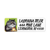 LOUIS WAIN CCFFEE CAT-RÜCKSENDEADRESSEN-AUFKLEBER (Vorne)