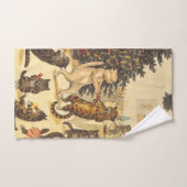 Louis Wain Christmas Party Handtuch (Handtuch)