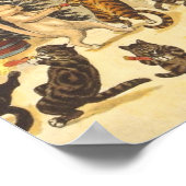 Louis Wain Christmas Party Poster (Ecke)