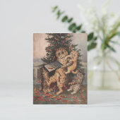 Louis Wain Christmas Time in Catland Postkarte (Stehend Vorderseite)