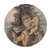 Louis Wain Christmas Time in Catland  Schneidebrett (Vorderseite)