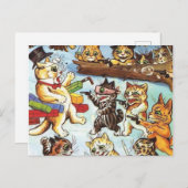 Louis Wain - Die Ambusrüber und Brigaden Postkarte (Vorne/Hinten)