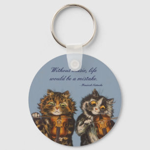 Louis Wain - Ein Geschenk für Katzen-Liebhaber Schlüsselanhänger