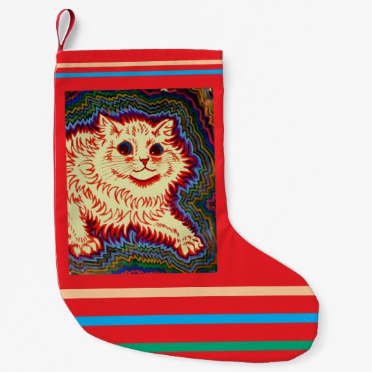 Louis Wain, Electric Cat Kleiner Weihnachtsstrumpf (Vorderseite)