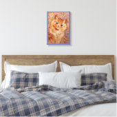 Louis Wain erstaunt Ingwer Cat Children's Room Leinwanddruck (Insitu (Schlafzimmer))
