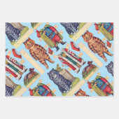 Louis Wain, farbveränderbare Papierblätter Geschenkpapier Set (Vorderseite 3)