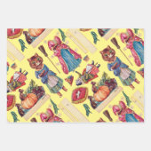 Louis Wain, farbveränderbare Papierblätter Geschenkpapier Set (Vorderseite 2)