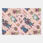 Louis Wain, farbveränderbare Papierblätter Geschenkpapier Set (Vorderseite)