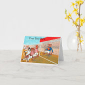 Louis Wain Fußball Karte (Gelbe Blume)