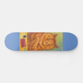 LOUIS WAIN GINGER CAT ART Skateboard Deck (Horizontal)