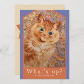 Louis Wain Ginger cat CC1085 Geburtstagsparty (Vorne/Hinten)