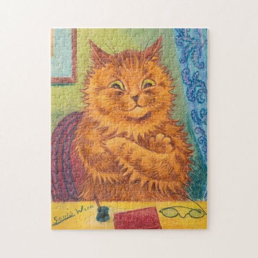 LOUIS WAIN GINGER CAT JIGSAW PUZZLE (Vertikal)