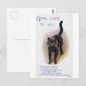 Louis Wain, Glückskatze,  Postkarte (Vorne/Hinten)