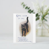Louis Wain, Good Luck Cat,  Postkarte (Stehend Vorderseite)