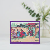 Louis Wain, japanische Kimono Cat Art Postcard Postkarte (Stehend Vorderseite)