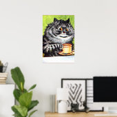 LOUIS WAIN KAFFEE KATZE BIG POSTER (Heimbüro)