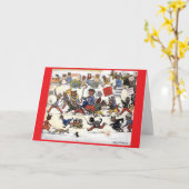 Louis Wain Katzen 1 Karte (Gelbe Blume)