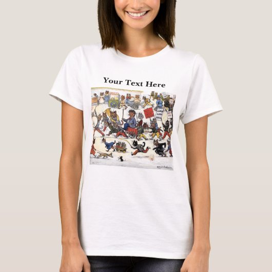 Louis Wain Katzen 2 T-Shirt (Vorderseite)