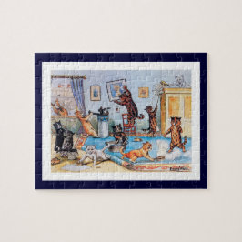 Louis Wain - Katzen auf einem sauberen Puzzle