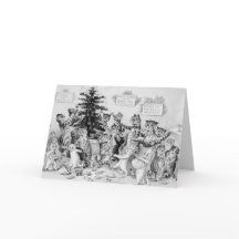 Louis Wain - Katzen feiern Weihnachten