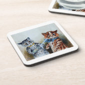 Louis Wain Katzen Getränkeuntersetzer (Linke Seite)