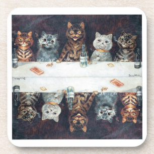 Louis Wain Katzen Getränkeuntersetzer