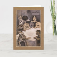 Louis Wain Katzen "Katzenfest" Grußkarte