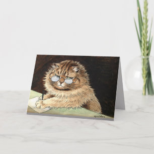 LOUIS WAIN KATZEN-KUNST GRUßKARTE FÜR SIE KARTE