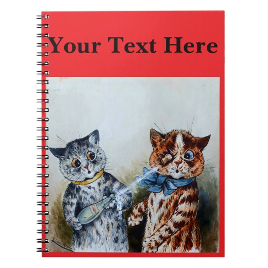 Louis Wain Katzen  Notizblock (Vorderseite)