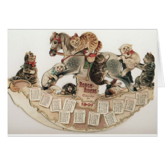 Louis Wain Katzen Schaukelpferd
