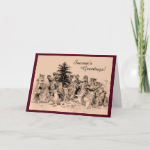 Louis Wain Katzen-Weihnachtsfeier-Vintage Weihnach