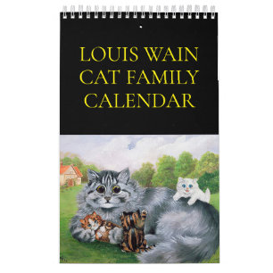 Louis Wain Katzenfamilienkalender Kalender