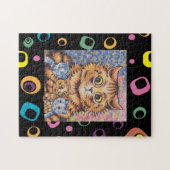 LOUIS WAIN MAMA CAT MIT KITTEN PUZZLE (Horizontal)