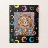 LOUIS WAIN MAMA CAT MIT KITTEN PUZZLE (Vertikal)