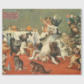 Louis Wain Merry Christmas Geschenkpapier (Flach)
