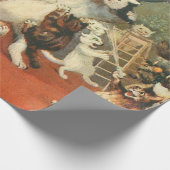 Louis Wain Merry Christmas Geschenkpapier (Ecke)