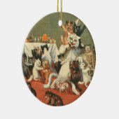 Louis Wain Merry Christmas Keramik Ornament (Rechts)