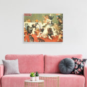 Louis Wain Merry Christmas Leinwanddruck (Insitu (Wohnzimmer))