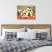 Louis Wain Merry Christmas Leinwanddruck (Insitu (Schlafzimmer))