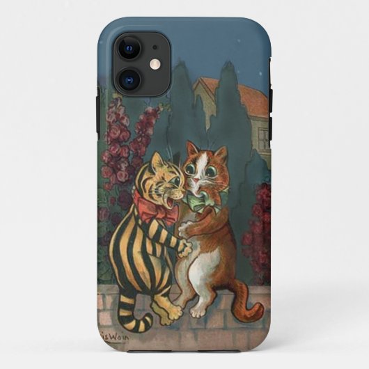 Louis Wain - niedliche Katzen im Fall der Liebe Case-Mate iPhone Hülle (Rückseite)