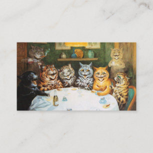 Louis Wain Party Cats Visitenkarte