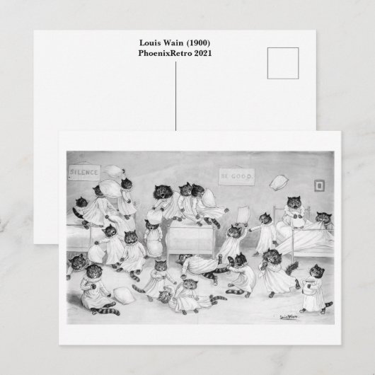 Louis Wain Postkarte (Vorne/Hinten)