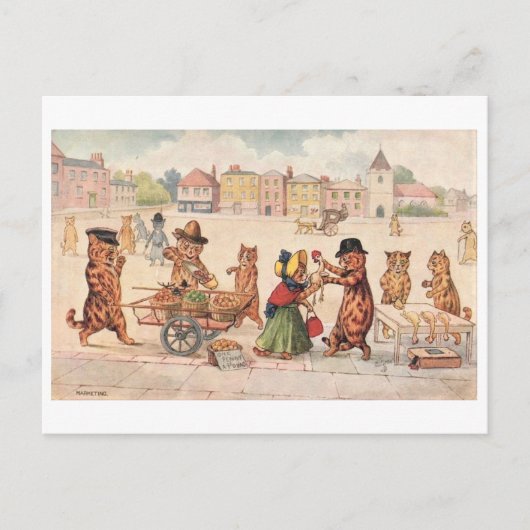Louis Wain  Postkarte (Vorderseite)
