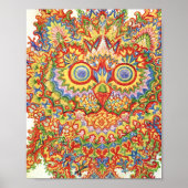 Louis Wain Psychedelic Cat Colorful Poster (Vorne)