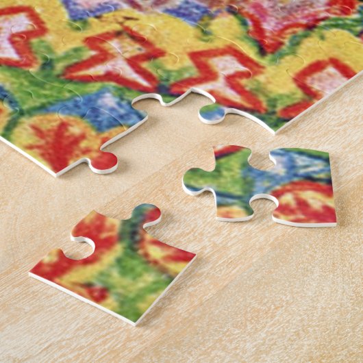 Louis Wain Psychedelic Cat Colorful Puzzle (Seite)