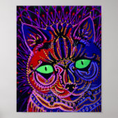 Louis Wain Psychedelic Cat Poster (Vorne)