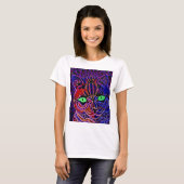 Louis Wain Psychedelic Cat T-Shirt (Vorne ganz)